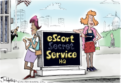 SECRET SERVICE by Joe Heller