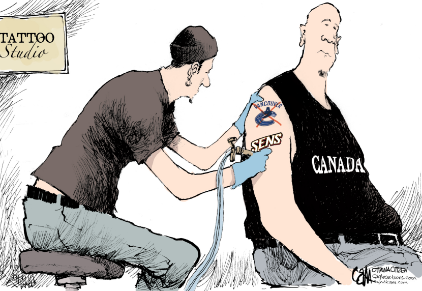 CANADA Hockey Tattoo