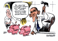 OBAMA CAMPAIGN FUNDRAISING by Jimmy Margulies