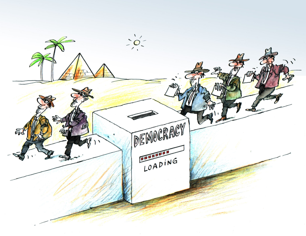 New democracy in Egypt