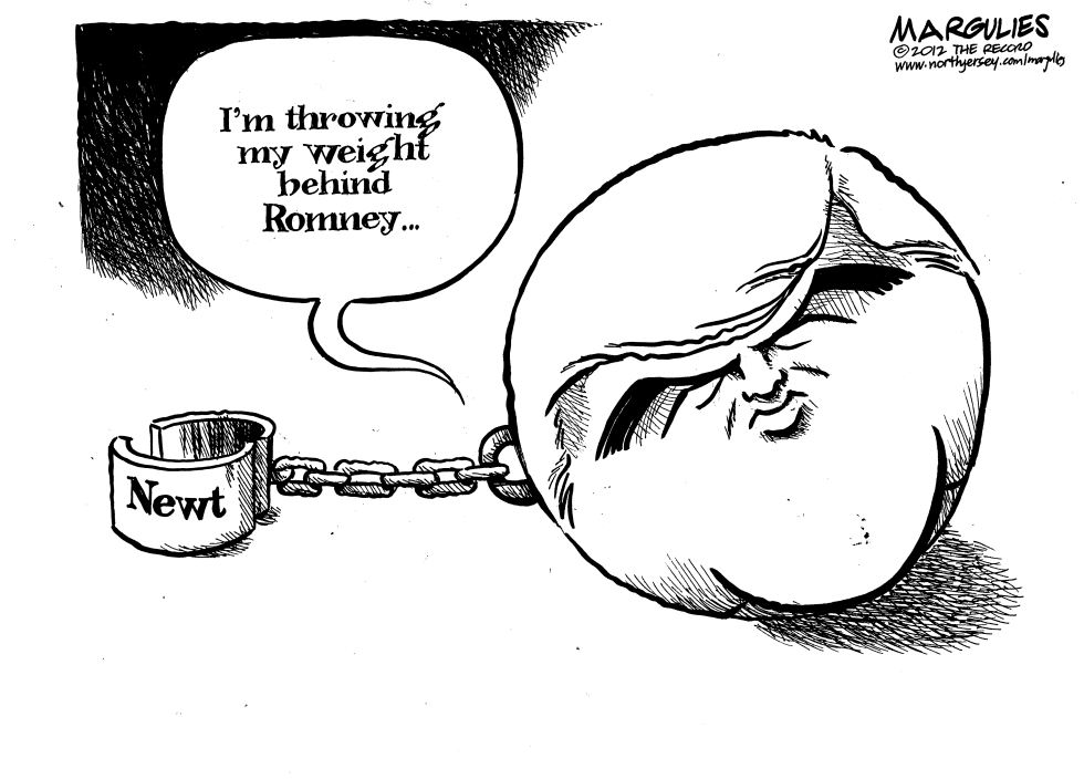 Newt supports Romney