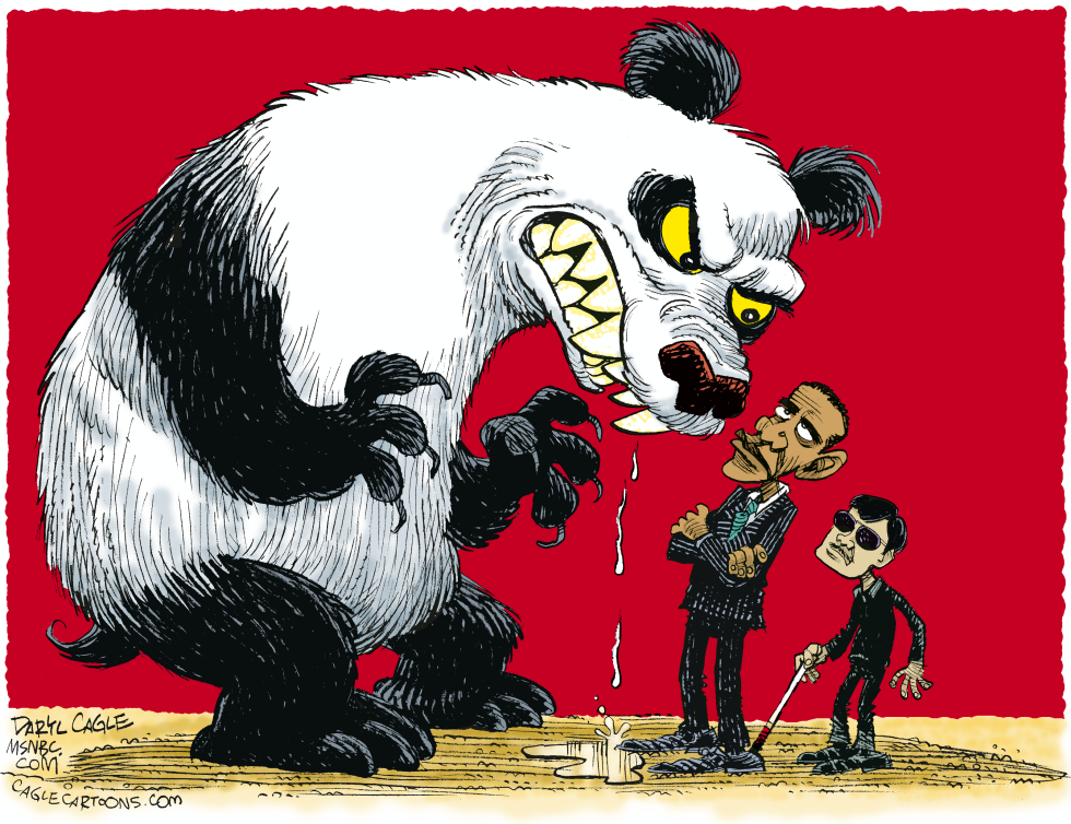  CHINA OBAMA AND CHEN GUANGCHEN by Daryl Cagle