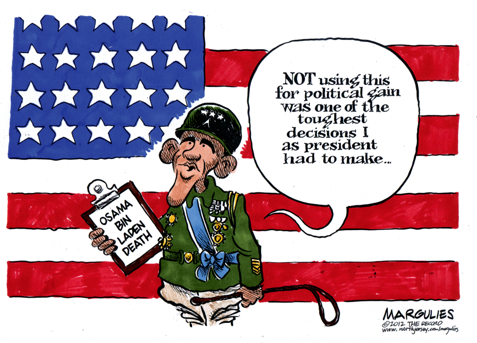 Obama and bin Laden death color