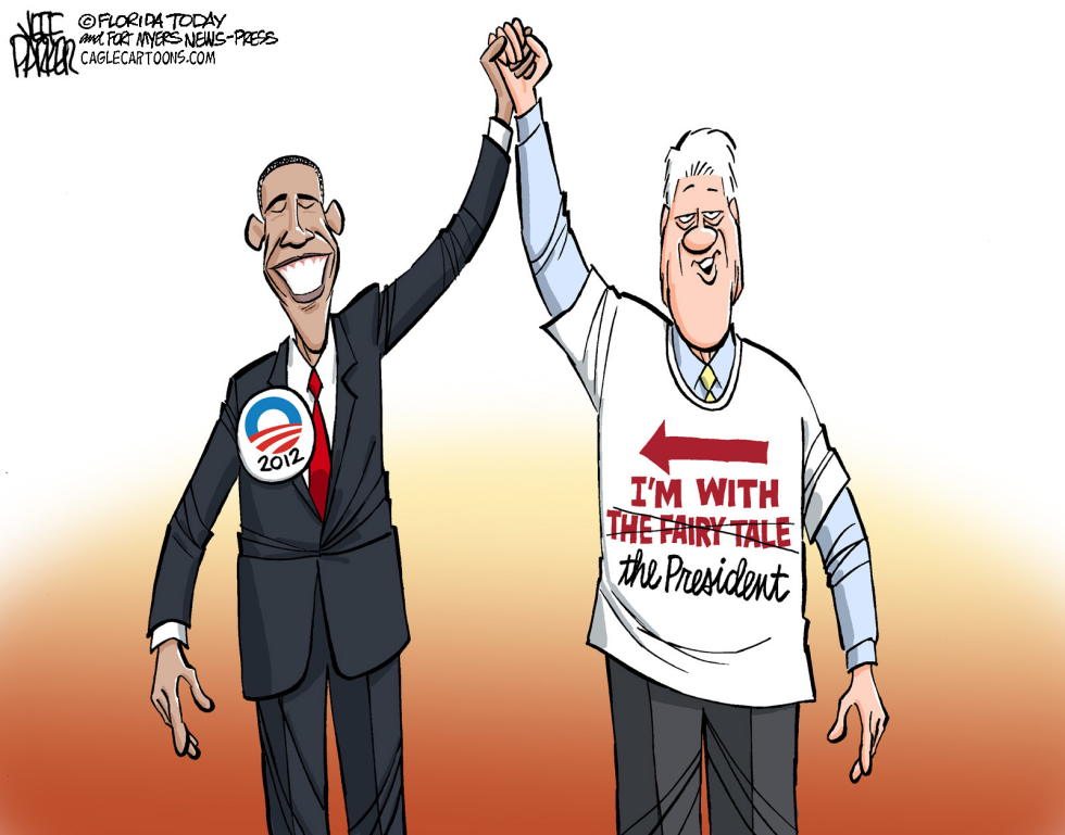 Clinton Obama BFFs