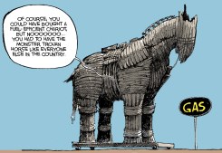 TROJAN HORSE  by Cam Cardow