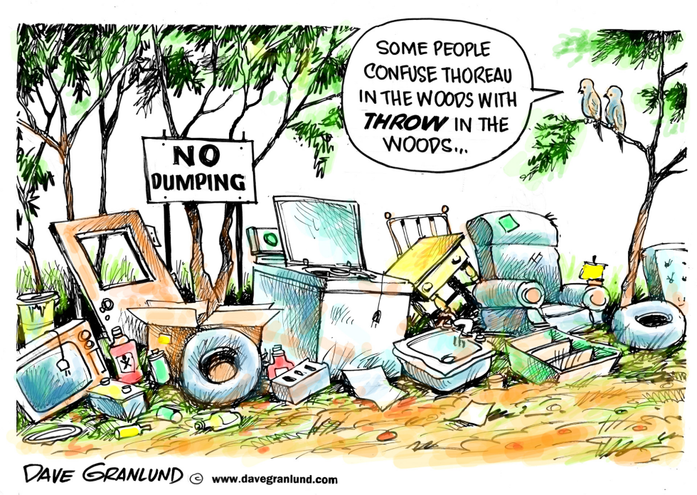  ILLEGAL DUMPING by Dave Granlund