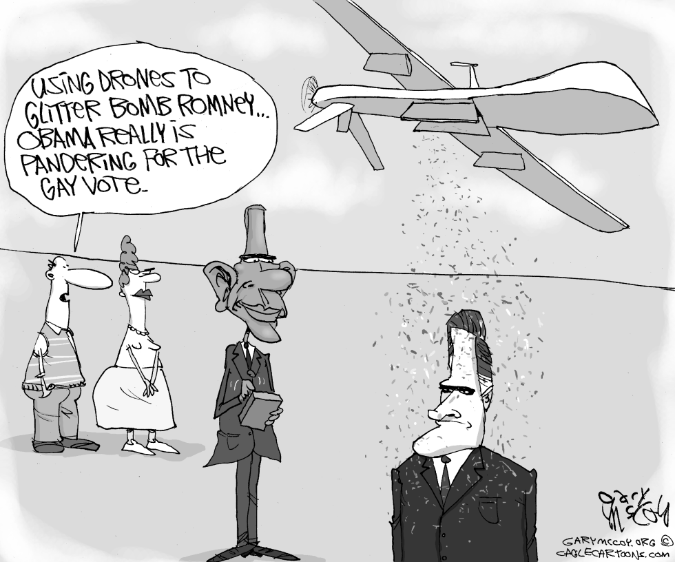 Obama Glitter Bombs Mitt