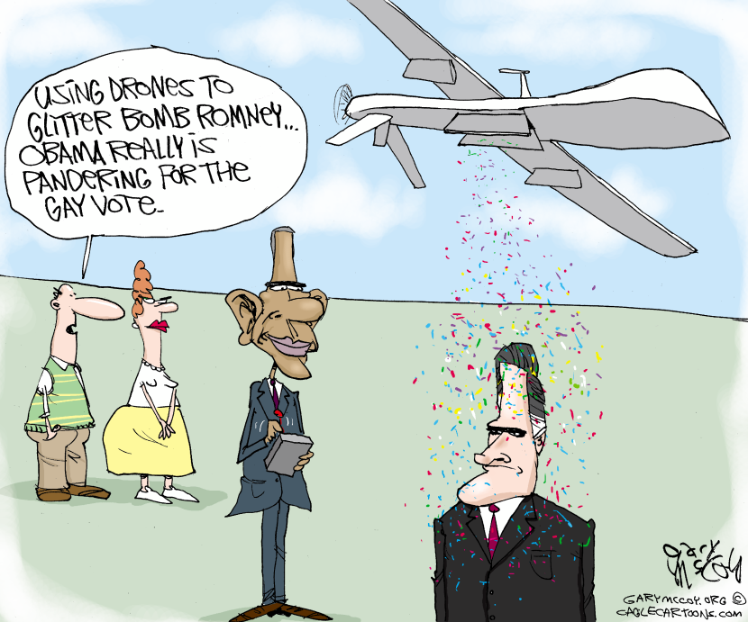 Obama Glitter Bombs Mitt COLOR