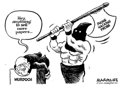 MURDOCH AND PHONE HACKING PROBE by Jimmy Margulies