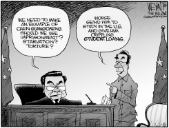 CHINA DISSIDENT TORTURE by Christopher Weyant