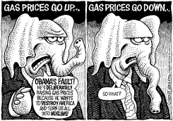 GAS PRICES DROP by Monte Wolverton