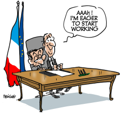 NEW FRENCH PRESIDENT by Frederick Deligne
