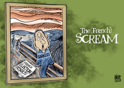 SARKOZY SCREAMS,  by Randy Bish