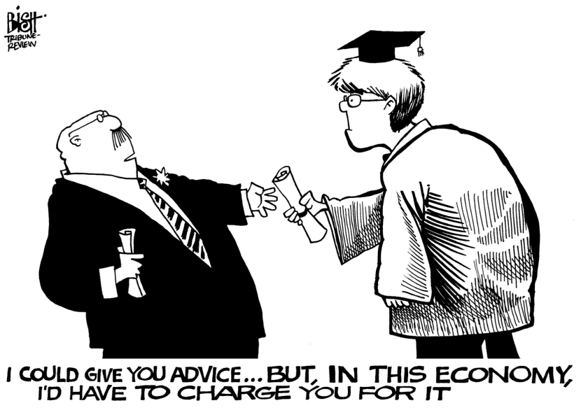 NO SUCH THING AS FREE ADVICE, B/W