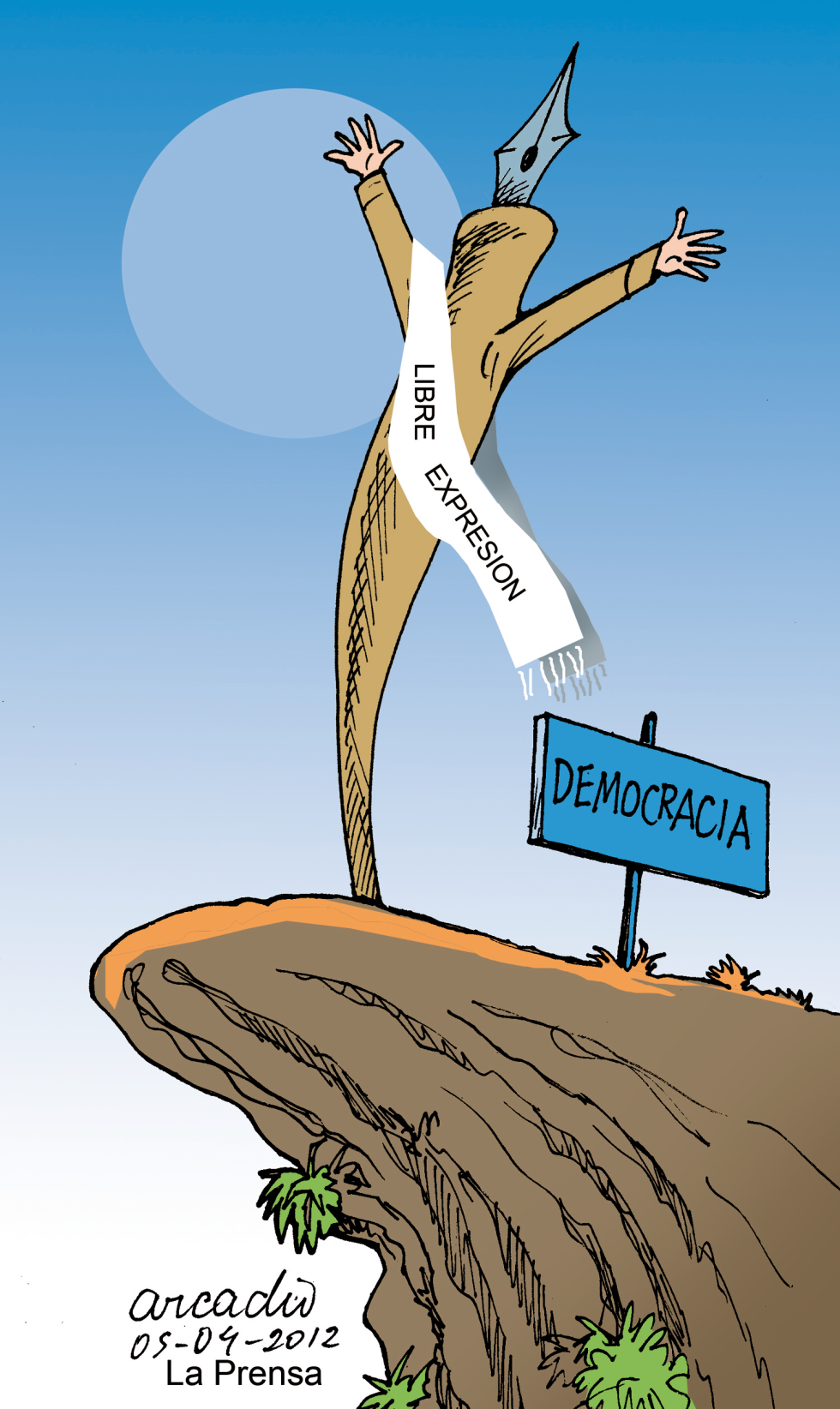 Democracia con libertad de expresión