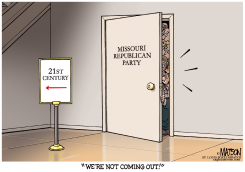 LOCAL MO-REPUBLICAN PARTY WON'T COME OUT OF THE CLOSET by R.J. Matson