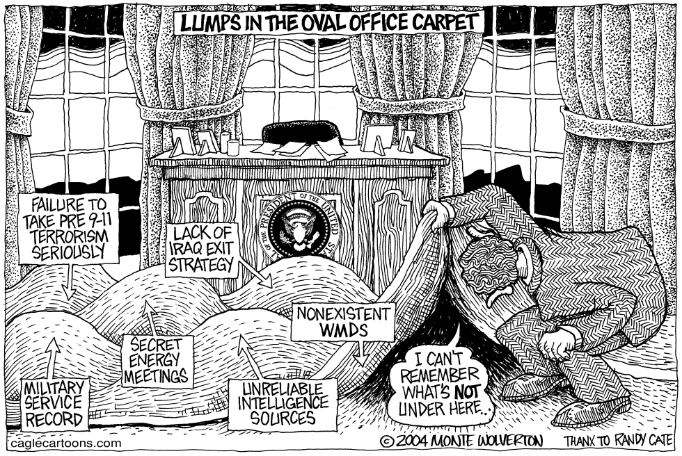 Lumps in the Oval Office Carpet
