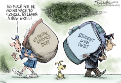 POSTAL DEBT by Joe Heller