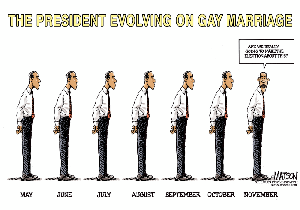 Obama Evolving on Gay Marriage-COLOR