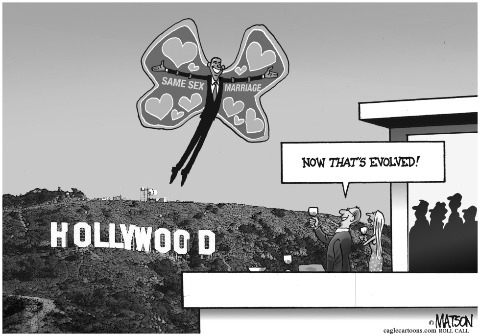  EVOLVED OBAMA APPEALS TO HOLLYWOOD CAMPAIGN DONORS by RJ Matson