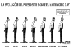 OBAMA EVOLUICIONA SOBRE EL MATRIMONIO GAY by R.J. Matson