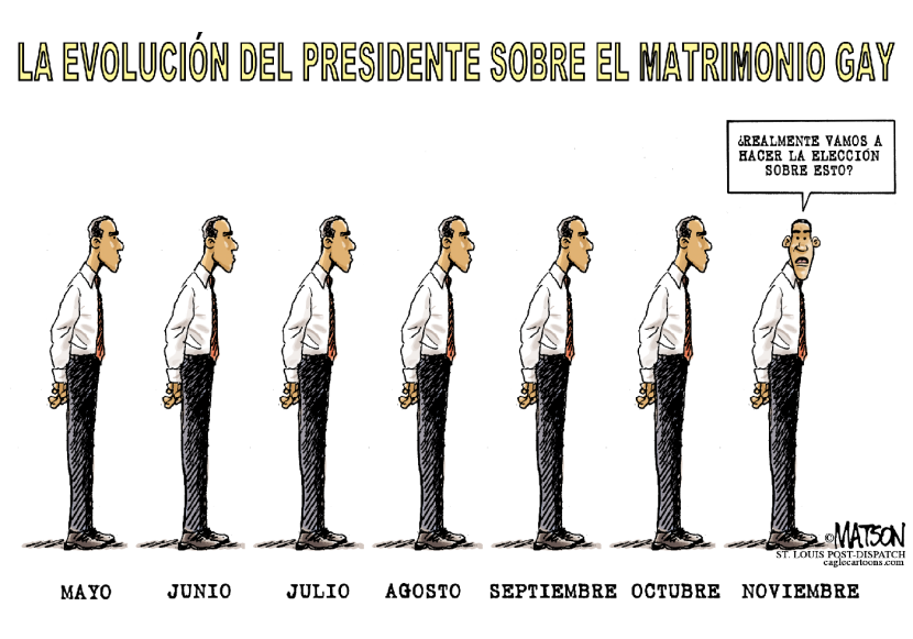 Obama evoluiciona sobre el Matrimonio Gay COLOR