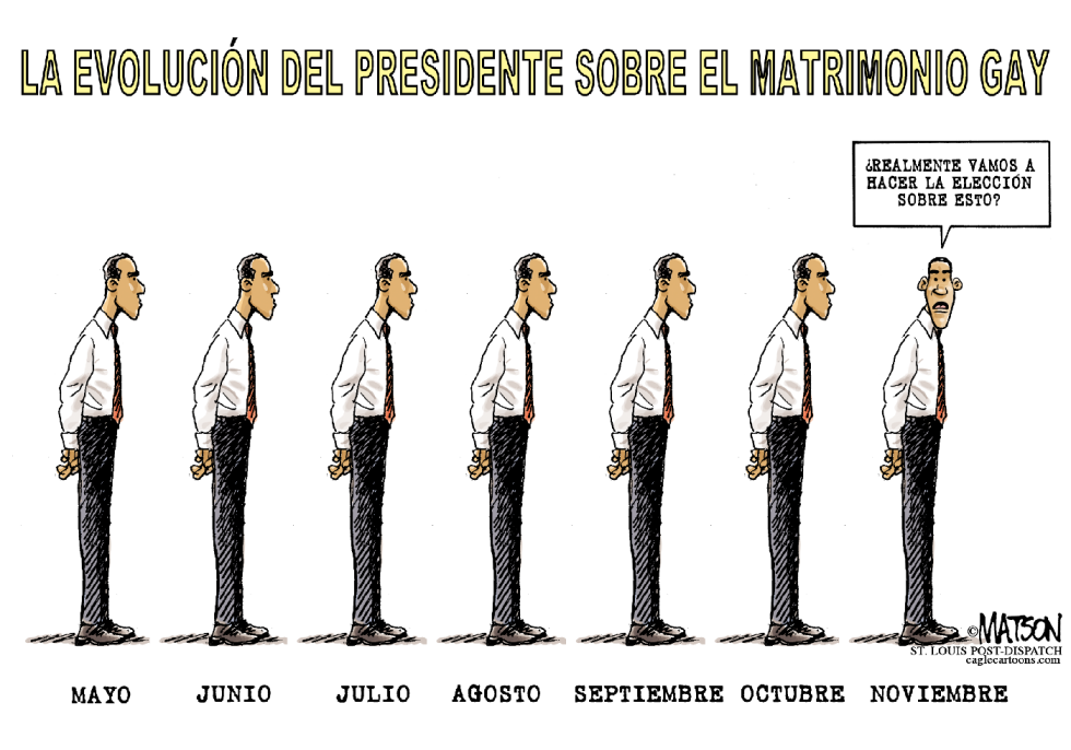 Obama evoluiciona sobre el Matrimonio Gay COLOR