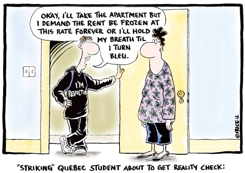 STRIKING QUEBEC STUDENTS by Ingrid Rice