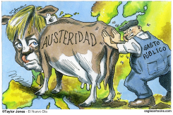 ANGELA MERKEL Y LA AUSTERIDAD -  by Taylor Jones