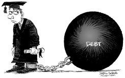 STUDENT DEBT by Daryl Cagle