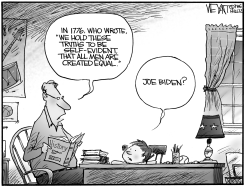 BIDEN'S DECLARATION by Christopher Weyant