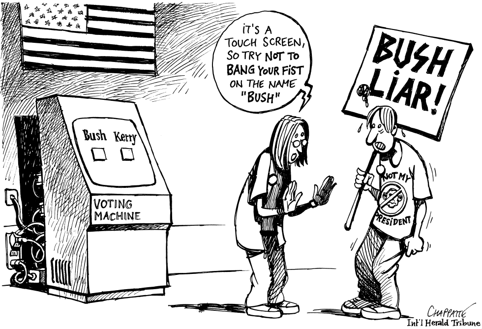  VOTING MACHINES by Patrick Chappatte