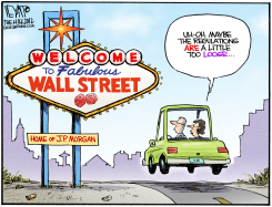 LAS WALL STREET - JP MORGAN  by Christopher Weyant