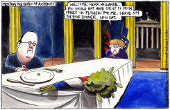 WHEN HOLLANDE MET MERKEL by Iain Green
