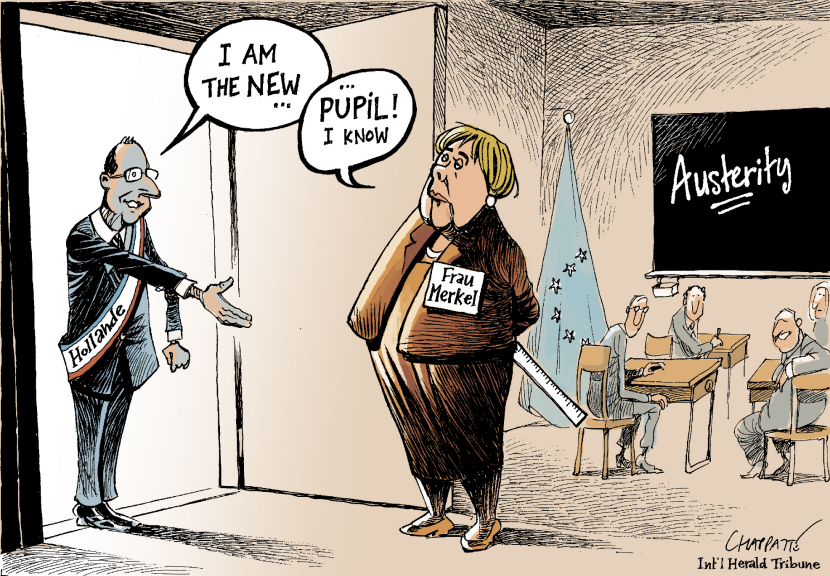 HOLLANDE meets MERKEL