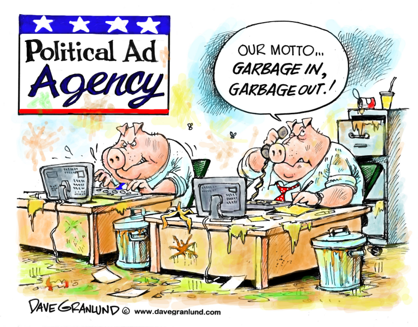 Political ads and garbage