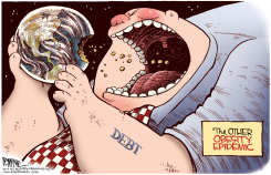 DEBT OBESITY  by Rick McKee
