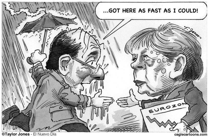 Hollande meets Merkel