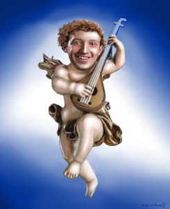 ZUCKERBERG REJOICES by Marian Kamensky