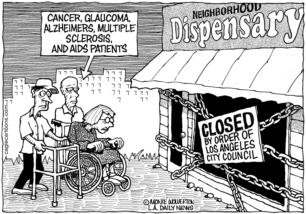 LOCAL-CA LA Closes More Medical Marijuana Dispensaries B&W