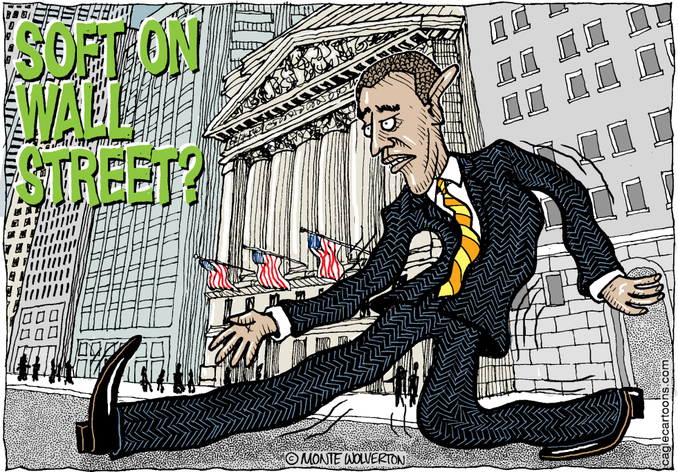  OBAMA SOFT ON WALL STREET by Wolverton