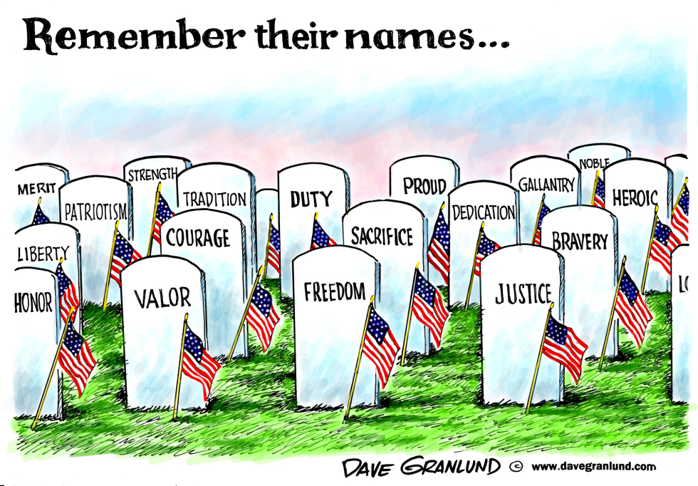  MEMORIAL DAY NAMES by Dave Granlund