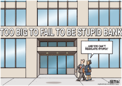 TOO BIG TO FAIL TO BE STUPID BANK by R.J. Matson