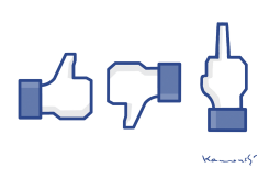 FACEBOOK FINGER by Marian Kamensky