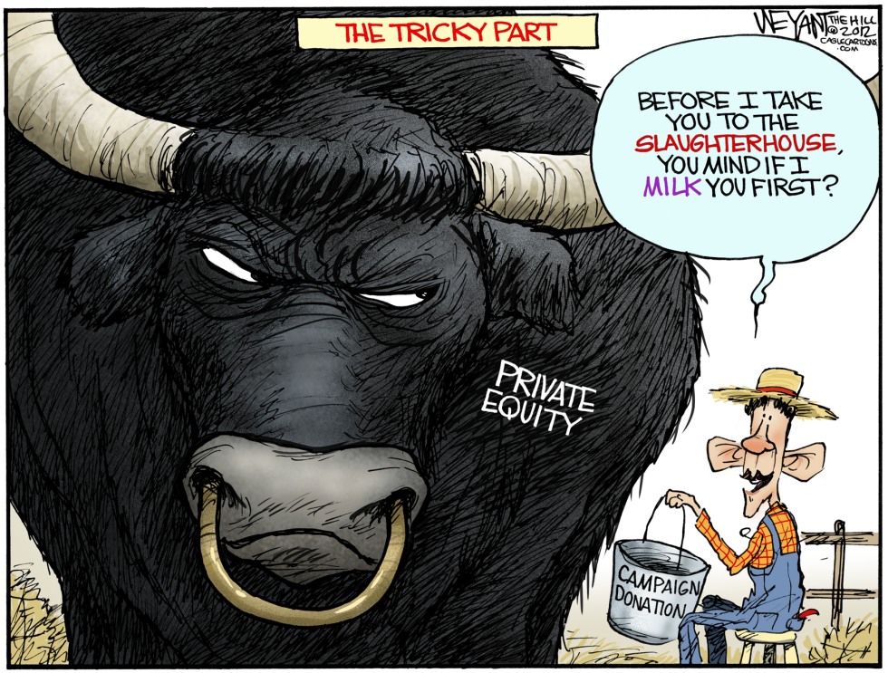 Milking the Wall St Bull COLOR