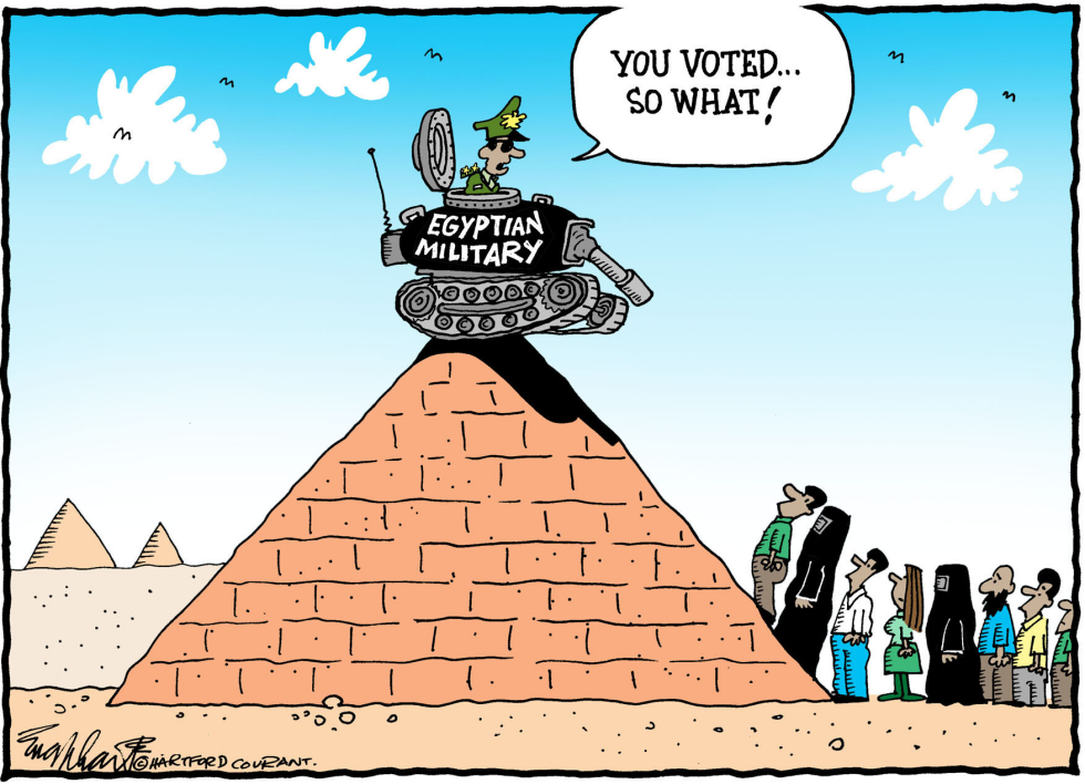  EGYPTIANS VOTE by Bob Englehart