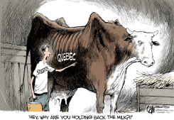 CANADA MILKED by Cam Cardow
