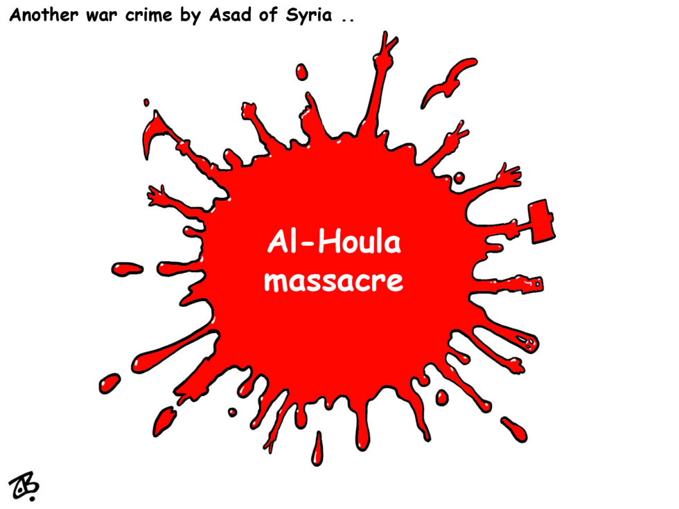  SYRIA'S MASSACRE by Emad Hajjaj