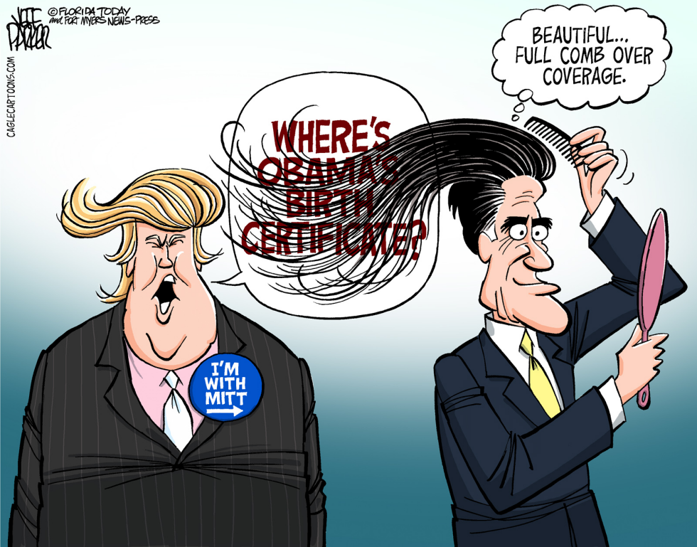 Romney's Trump Comb Over