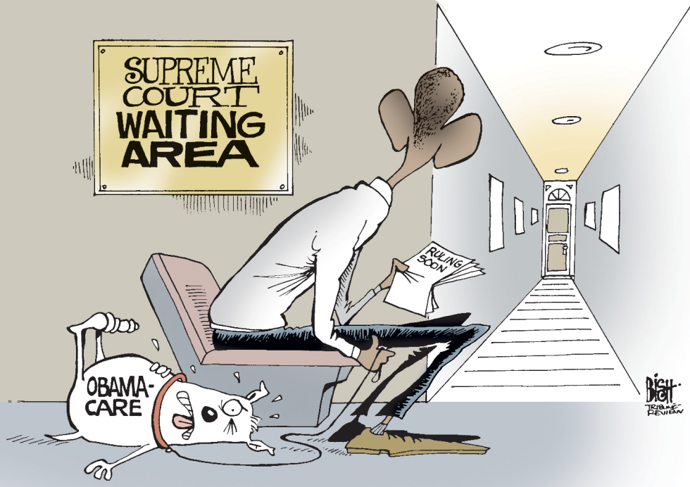 OBAMACARE WAITS, COLOR
